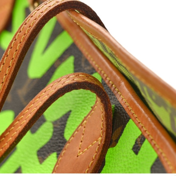 Louis Vuitton Green Grafitti GM Neverfull - Picture 9 of 10